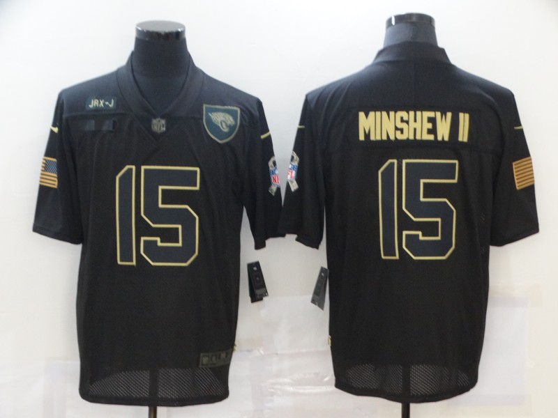 Men's Jacksonville Jaguars Gardner Minshew II #15 Black Jersey